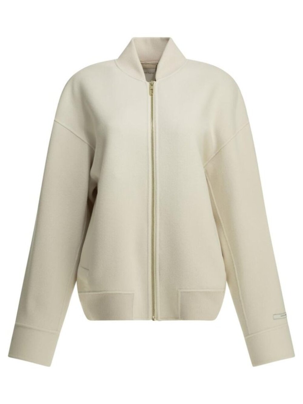 Max Mara Sportmax Virgin Wool Bomber Jacket Tag Size 38 Women